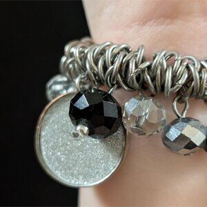 VTG Y2K Chunky Bracelet Orbital Chain Statement